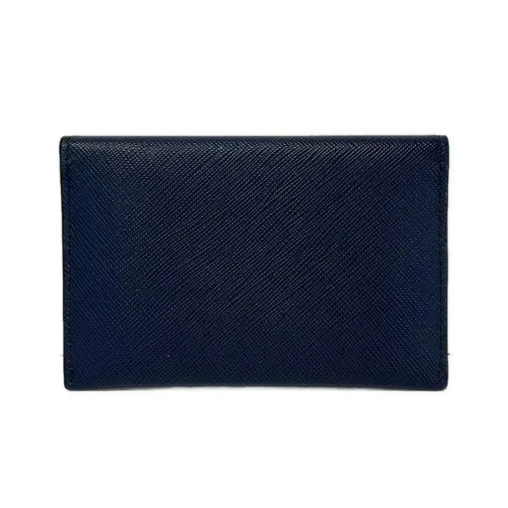 Prada Card Case Navy Gold - Picture 2 of 5